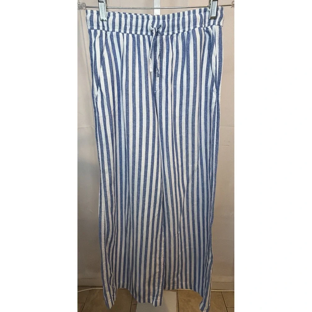 Old Navy Big Girls' Soft Linen Stripe Pants XL